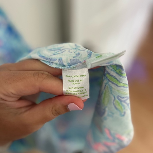 Lily Pulitzer Lissie Dress in Coastal Blue Lion Women’s Small - Picture 4 of 6